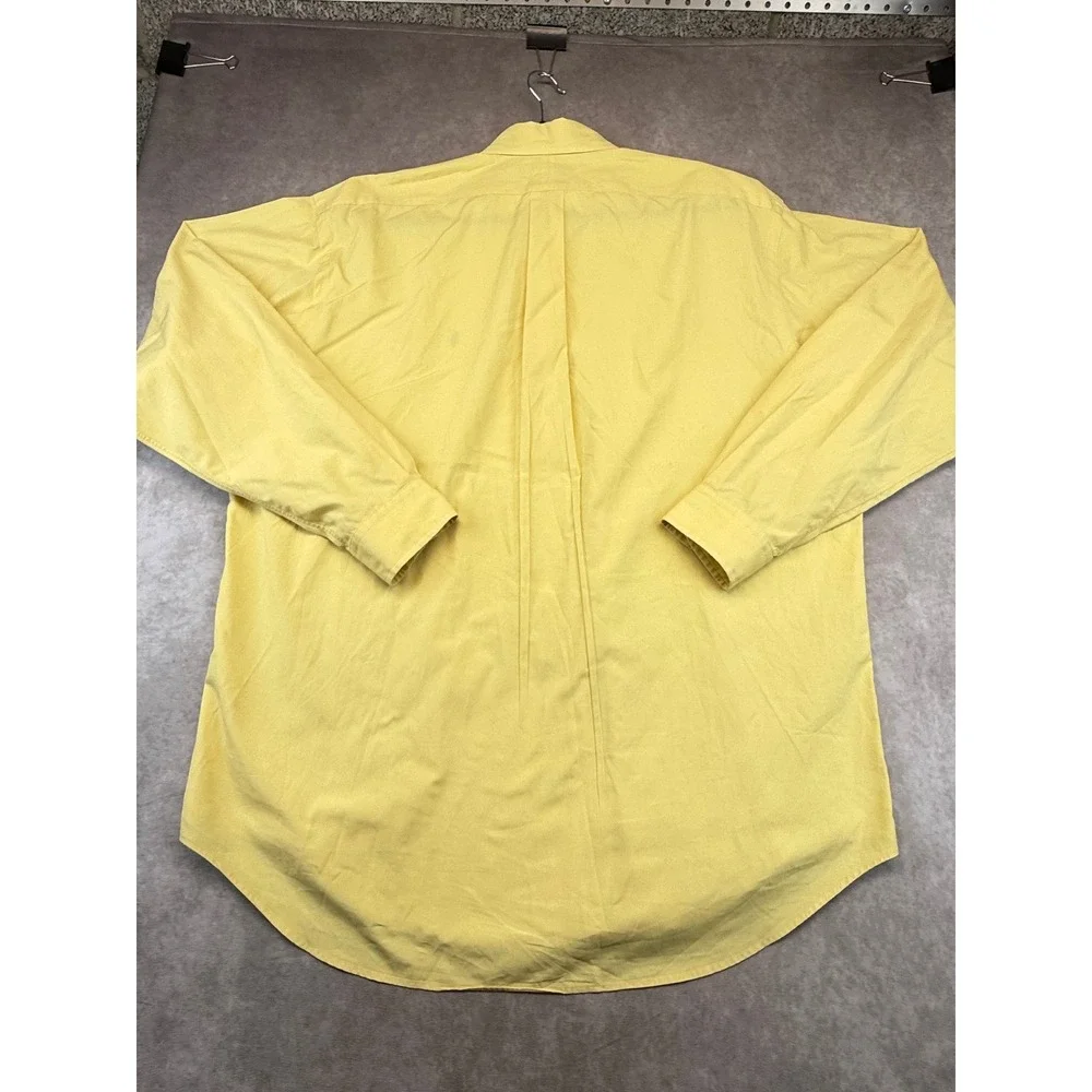 Vintage Polo Ralph Lauren Men's L Blake Yellow Cotton Oxford Button Down Shirt